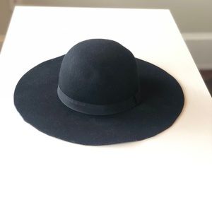 Black Wide Brim Hat